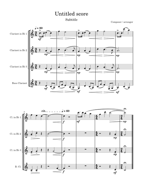 Happy Birthday - 17th Birthday Edition (Clarinet Quartet) – khongp239