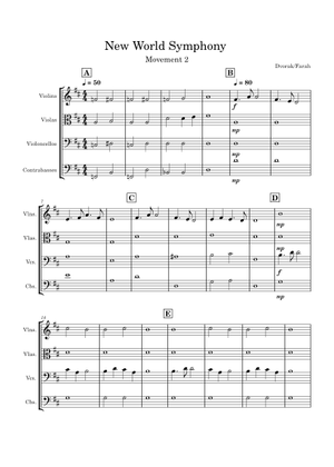 【貴重/輸入譜】A NEW WORLD-MOVEMENT THREE New World Symphony - Fourth Mvt | J.W. Pepper