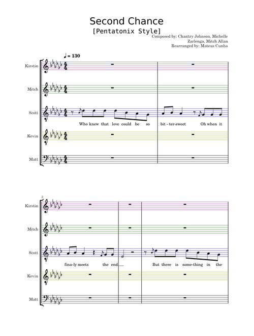 Second Chance [Pentatonix Style] - [Full A Capella Arrangement]