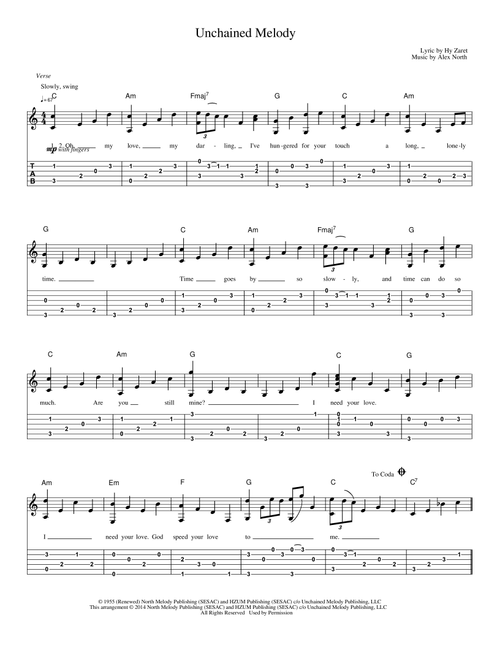 Unchained Melody - The Righteous Brothers (Solo Guitar)