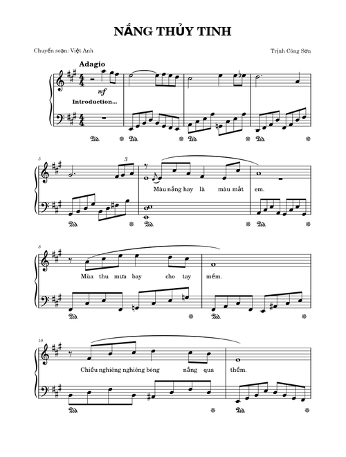 Nắng thủy tinh (Trịnh Công Sơn)