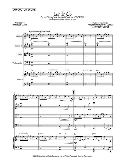 Let It Go (Arr. Marcelo Ianni) - Idina Menzel (String Quartet)