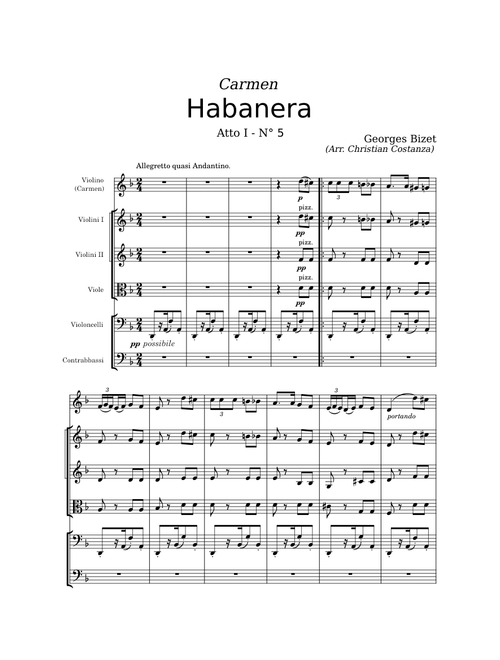 Habanera (L'amour est un oiseau rebelle) from "Carmen"
