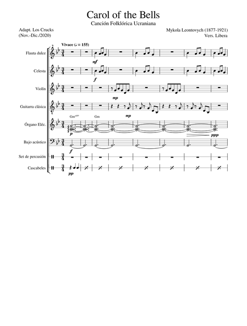 Carol of the Bells - Mykola Leontovych (Versión Minimalista)