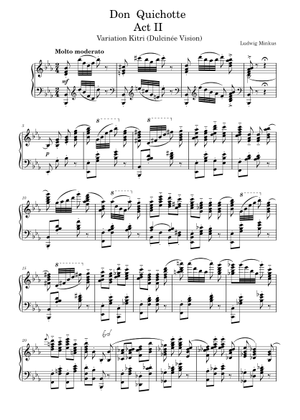Queen of the Dryads from 'Don Quixote' Sheet Music for Piano (Solo