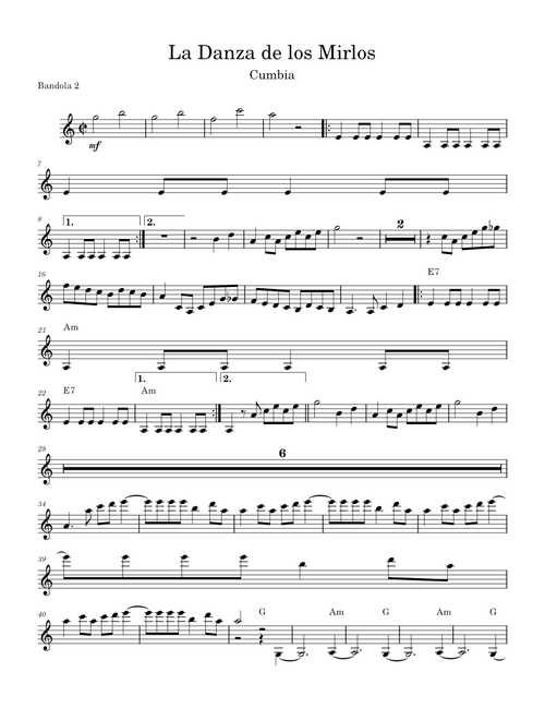 La danza de los mirlos