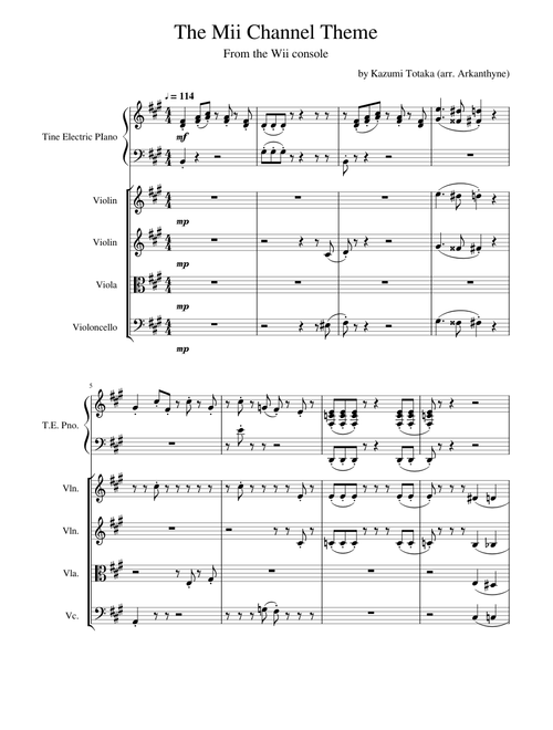 The Mii Channel Theme (from Wii)