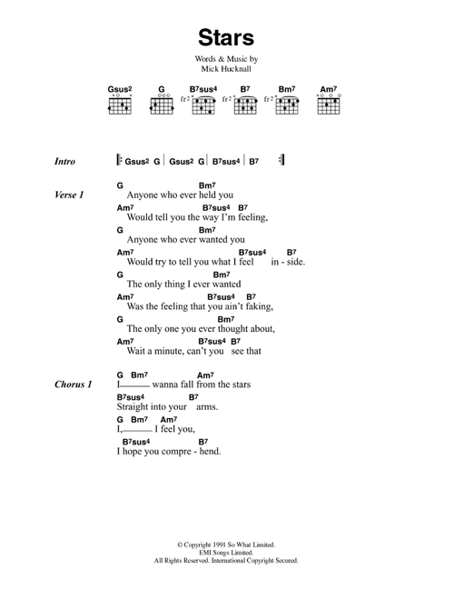Stars - Simply Red (Guitar Chords-Lyrics)
