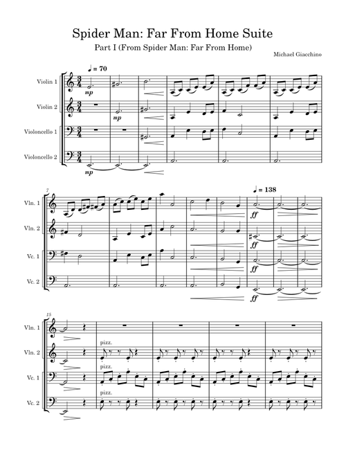 Spider-Man: "Far From Home" Suite – Michael Giacchino (Pt 1)