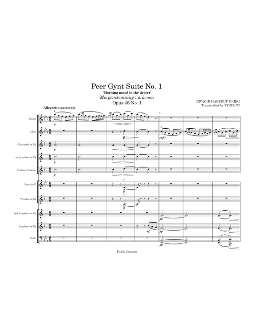 Peer Gynt Suite No.1, Op.46 – Edvard Grieg ("Morning Mood")