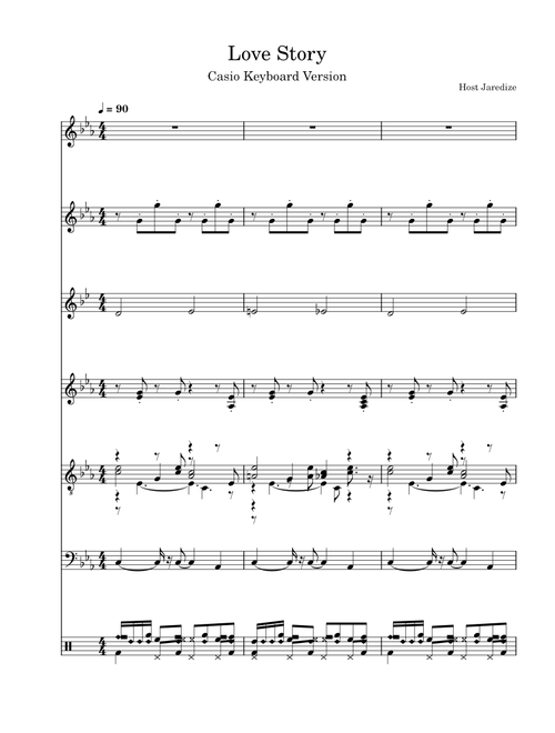 Love Story Casio Keyboard Version