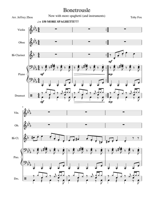 Undertale OST - Bonetrousle (Ensemble)