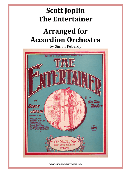 The Entertainer (Joplin) for Accordion Orchestra, arr. Simon Peberdy (Small Ensemble)