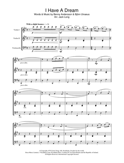 I Have A Dream - ABBA, Westlife (Violin Solo)