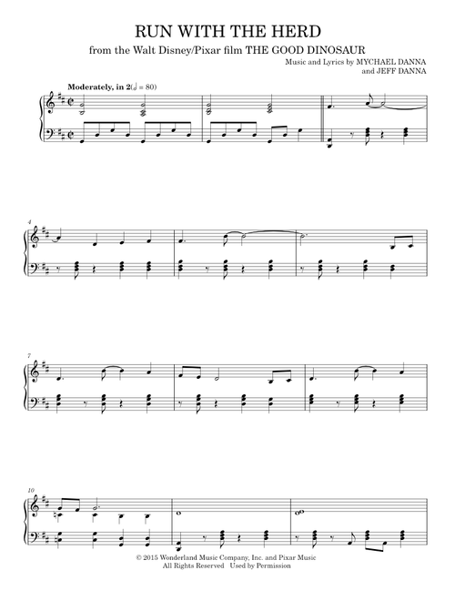 Run With The Herd - Mychael & Jeff Danna, Mychael Danna (Piano Solo)