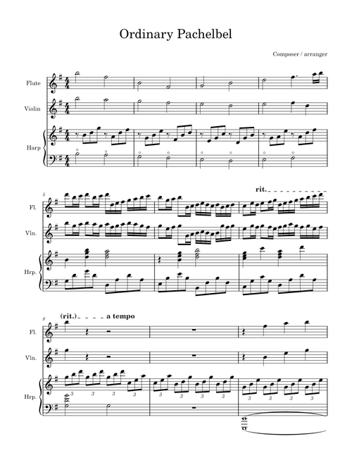 Ordinary Canon in D