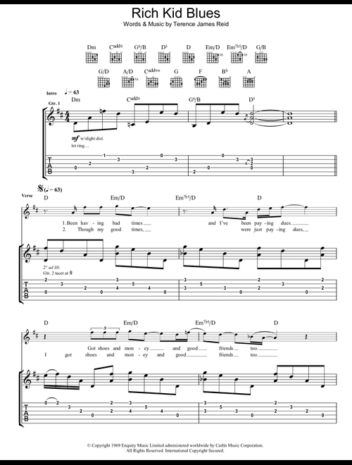 Rich Kid Blues - The Raconteurs (Guitar Tab)