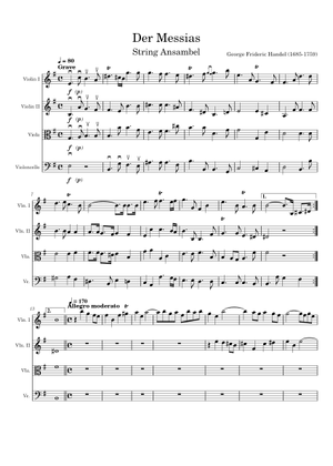 George Handel - Hallelujah Chorus from Messiah. Sheet Music for