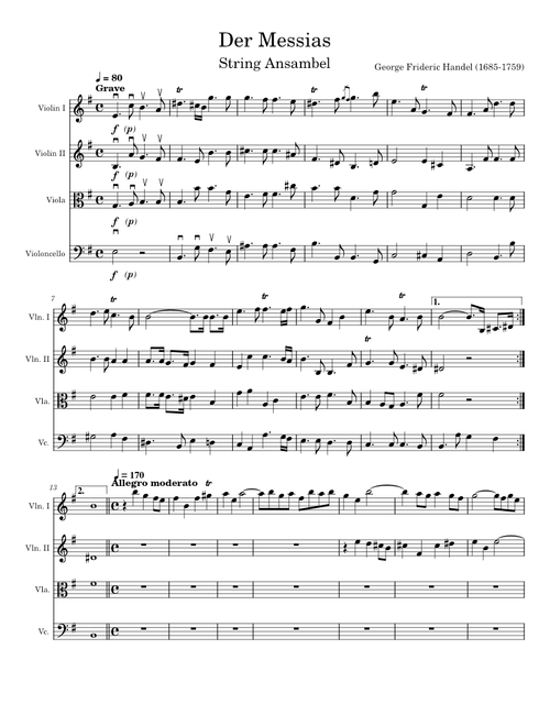 Der Messias String Quartret