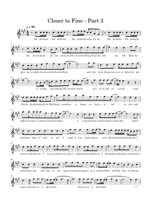 Closer to fine – Indigo Girls - all parts Sheet Music for Piano