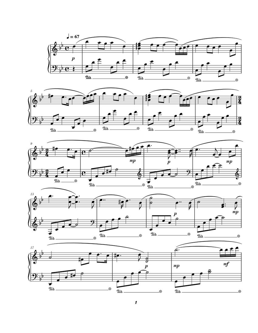 Remember - Yiruma Sheet music for Piano (Solo) Easy