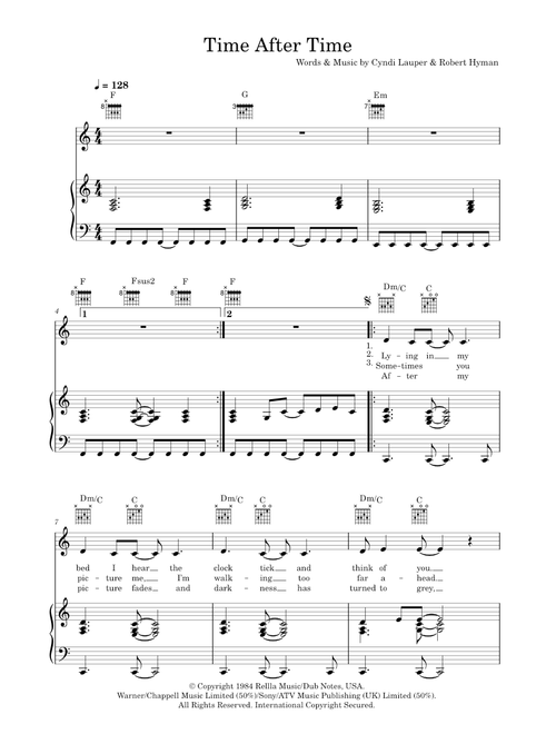Time After Time - Cyndi Lauper