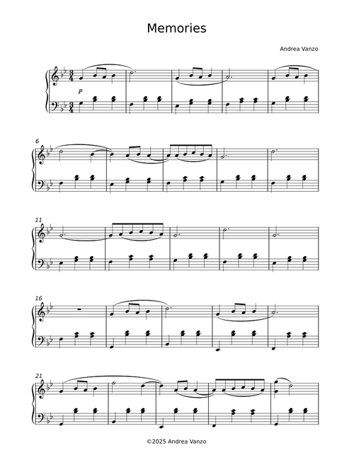 Memories – Andrea Vanzo