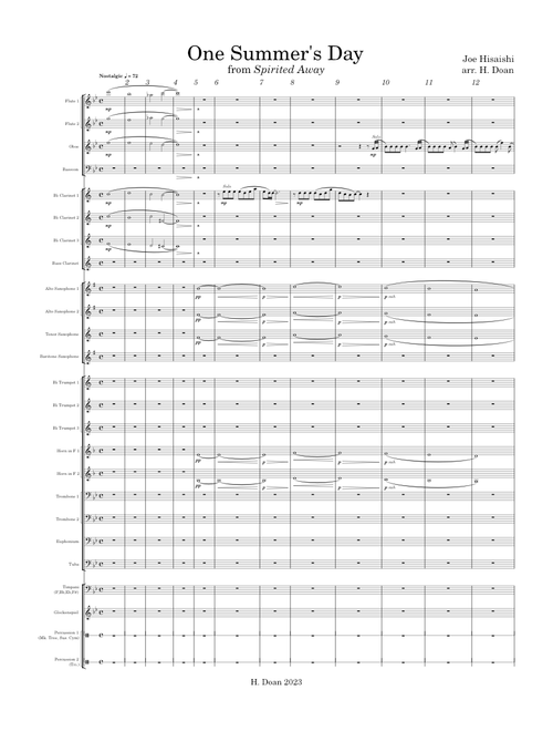 One Summer's Day (arr. Wind Band)