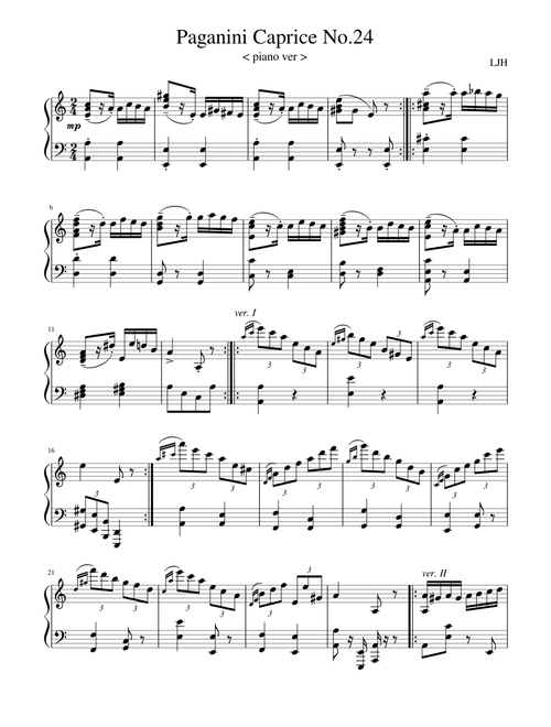 Paganini Caprice No.24