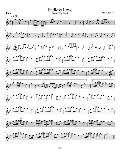 Endless Love-Flute