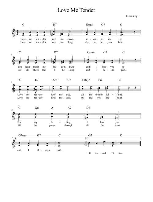 Love me Tender