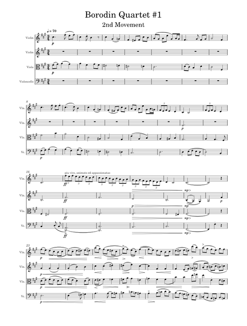 String Quartet No.1 - 2 Aleksandr Borodin