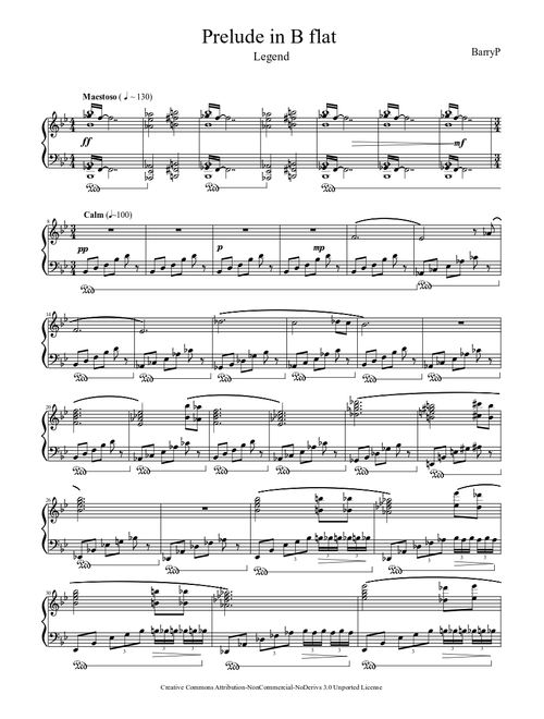 Prelude in B flat - Legend