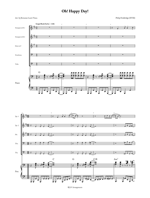 Oh, Happy Day (Arr. Jhonatan Lucio Viana) - Religious (Small Ensemble)