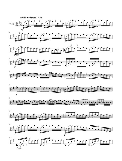 Cello Suite No.1 in G Major for Viola