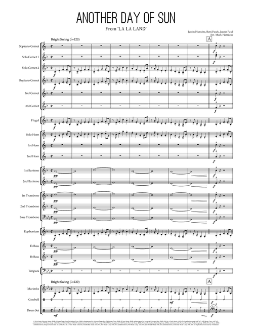 Another Day Of Sun (Arr. Mark Harrison) - Justin Hurwitz, Benj Pasek, Justin Paul (Brass Band)