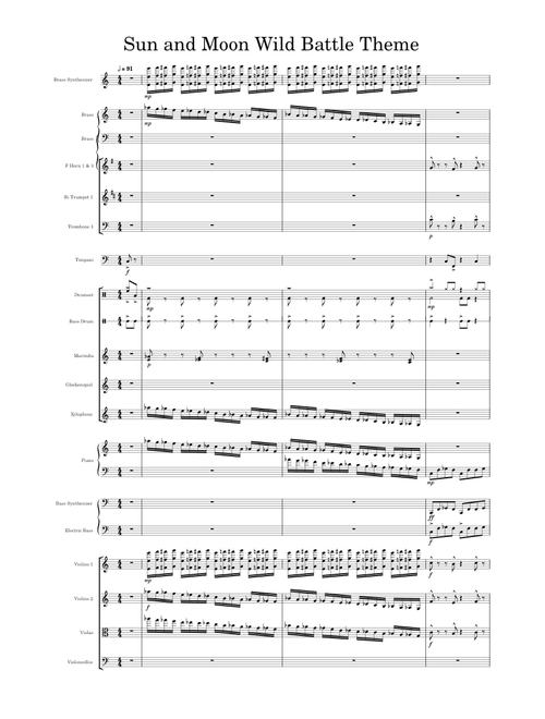 Pokemon Sun and Moon Wild Battle Theme