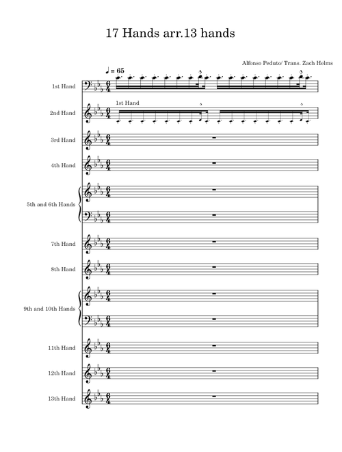 17 Hands arr. 13 Hands