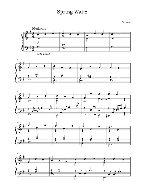 Spring Waltz – Yiruma 이루마