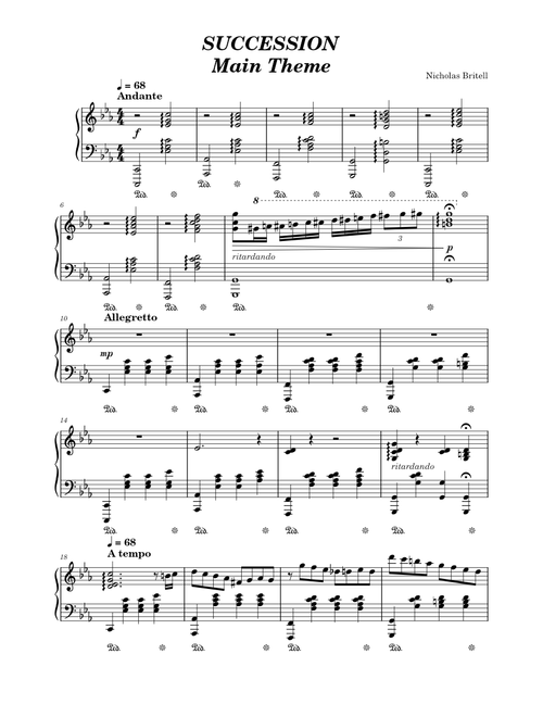 Succession: Main Theme VARIATION – Nicholas Britell