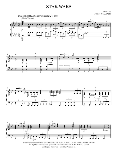 Star Wars Main Theme - John Williams (Piano Solo)