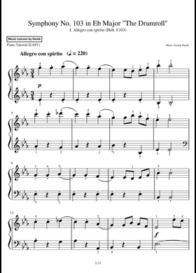 Free Symphony No. 103 In Eb Major 