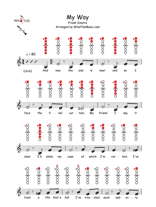 My Way (Arr. WindTab) - Elvis Presley (Instrumental Duet)