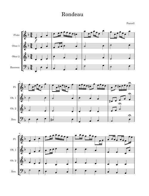 Rondeau from Abdelazer – Henry Purcell Rondeau