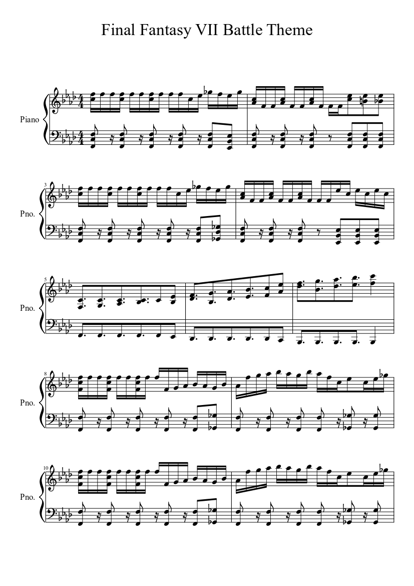 Those Fight" Sheet music for Piano (Solo) |