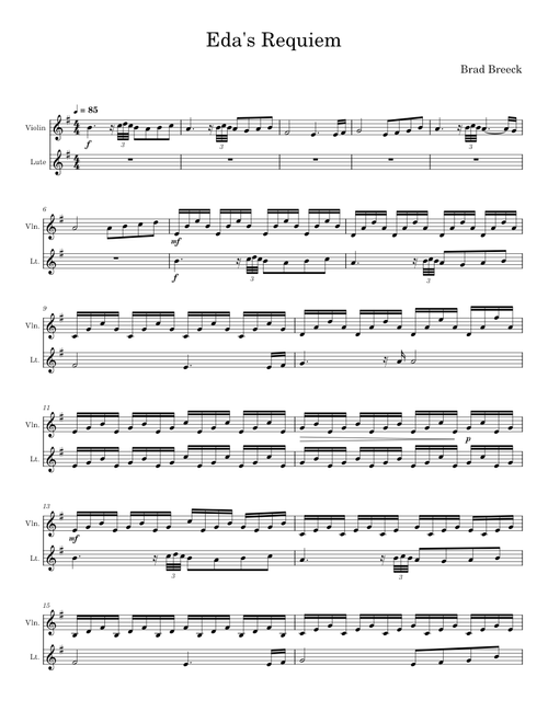 Eda's Requiem - Brad Breeck