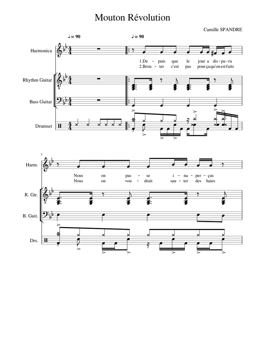 Mouton R volution Piano Tutorial mouton-r-volution-piano-tutorial