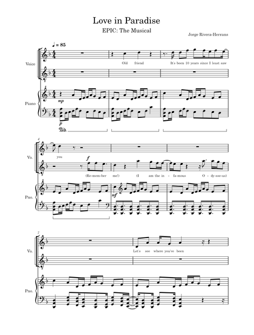Love in Paradise - EPIC: The Musical