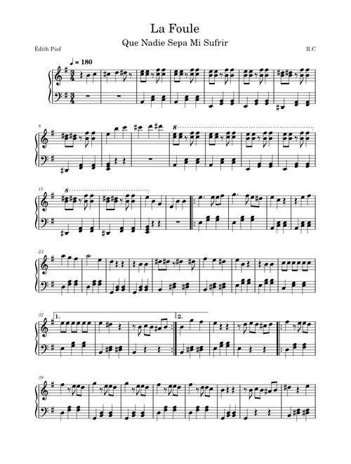La Foule – Édith Piaf