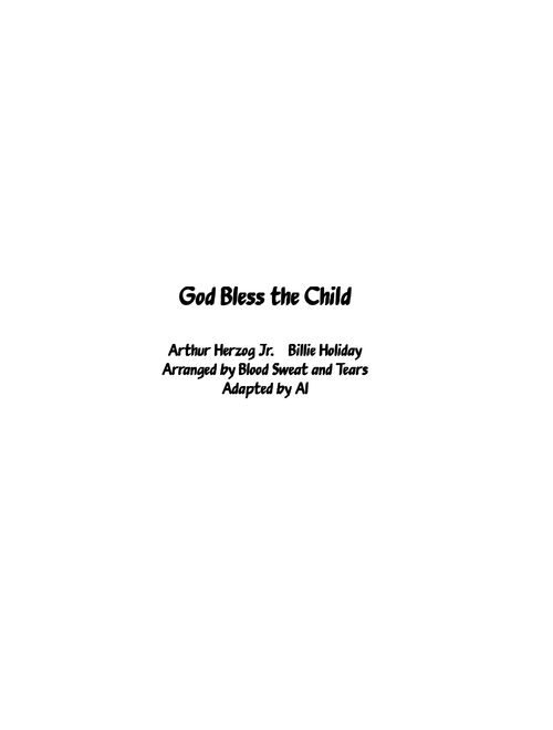God Bless The Child